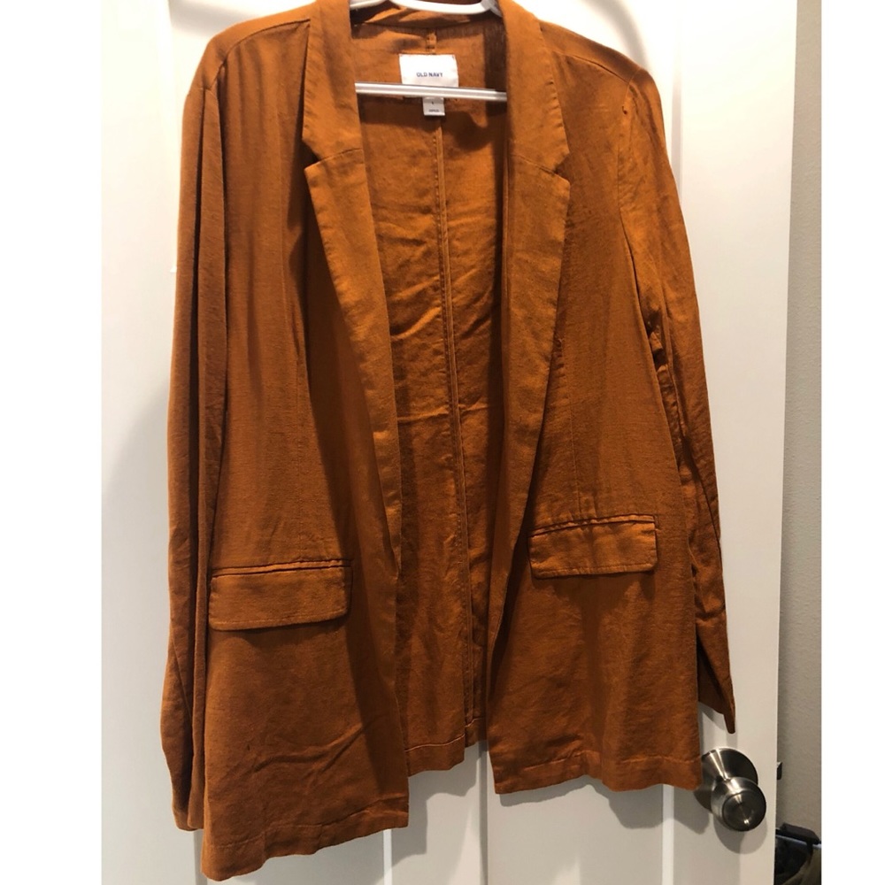 TAN ORANGE JACKET